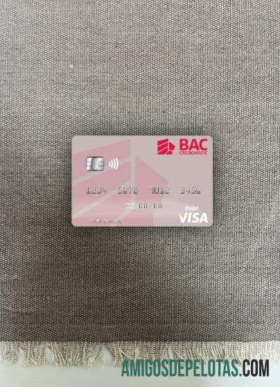 Nicarágua BAC Credomatic Visa Cartão de Débito Photolook Front modelo